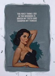 Sharpen My Tongue (Grey) by The Connor Brothers - Hand Coloured Edition sized 12x16 inches. Available from Whitewall Galleries